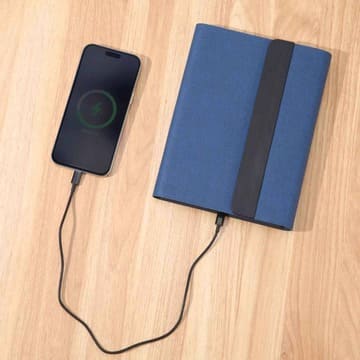 BERGMUND - Santhome 10000mAh Magnetic 15W Magsafe Wireless Power Bank Folder - Blue