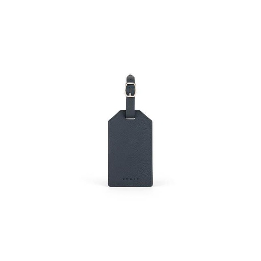 CROSS Saffiano Leather Luggage Label - Navy Blue