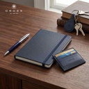 Cross Calais™ Chrome/Blue Lacquer with Polished Chrome Appointments Ballpoint Pen with Blue Ink