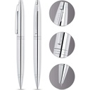 Cross Calais™ Polished Chrome with Polished Chrome Appointments Ballpoint Pen with Blue Ink