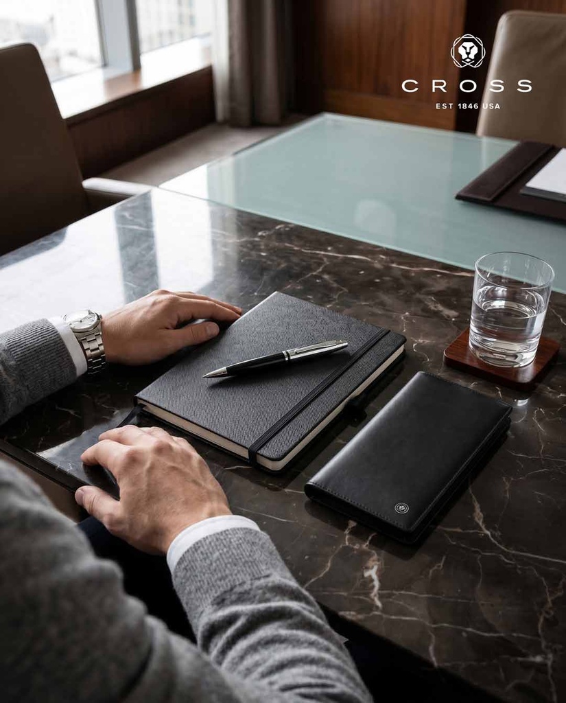 Cross Hardcover Notebook with Box - Black