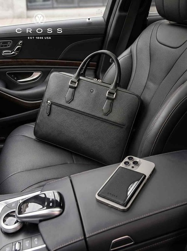 Cross Luxury Leather Briefcase - Black