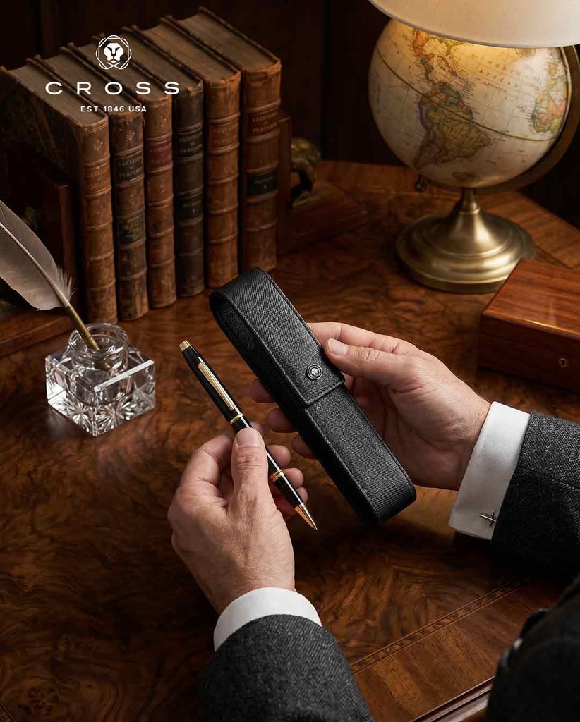 Cross Coventry Classic Black Lacquer with Gold Tone Appointments Rollerball Pen