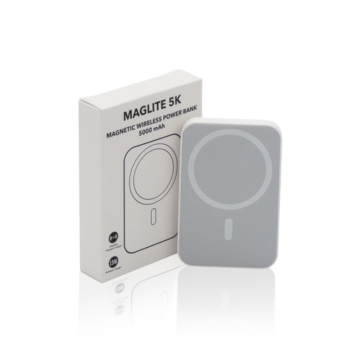 Maglite 5K - 5000 mAh Magnetic Wireless Power Bank - White 