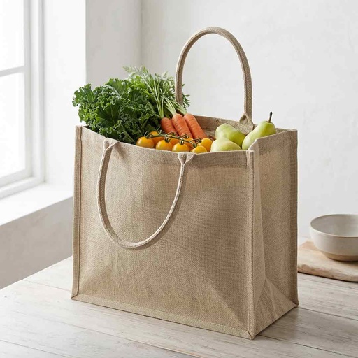 Eco-neutral Jute Shopping Bag - Horizontal - Natural
