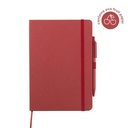 ABULA - eco-neutral® A5 Hard Cover Notebook & Pen Set - Cherry Paper