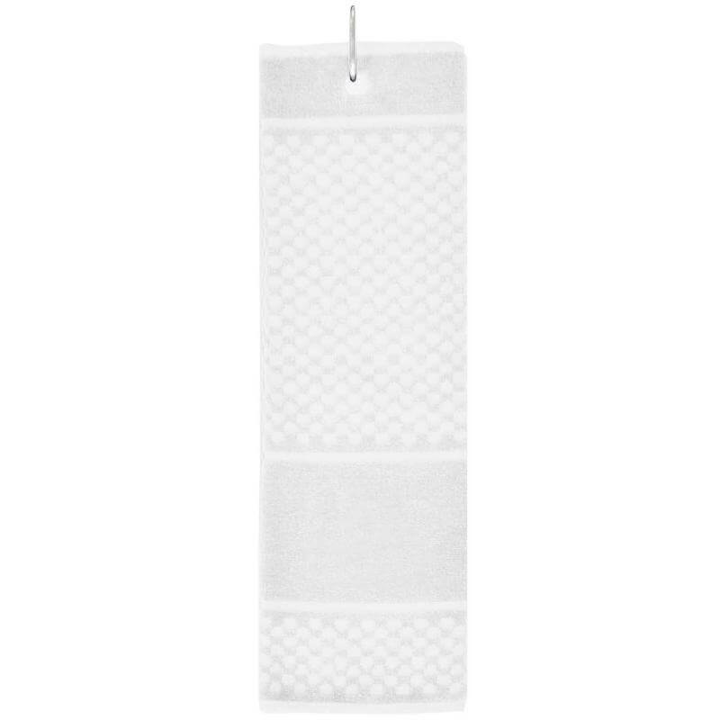 MARABA - Sports Hand Towel with Carabiner - White